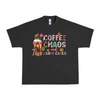 Pigment Black coffee chaos and candy canes Urban Heavy Tee - AdoDesignShop