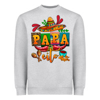 Heather Grey papa cito cinco de mayo Heavyweight Sweatshirt - AdoDesignShop