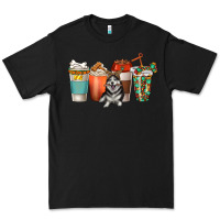Black alaskan husky dog coffee cups Premium Tee - texasbilliewilder