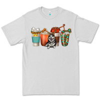 Dove Grey alaskan husky dog coffee cups Premium Tee - texasbilliewilder