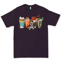 Plum alaskan husky dog coffee cups Premium Tee - texasbilliewilder