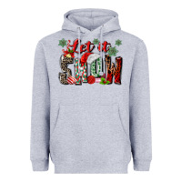 Heather Grey let it snow Heavyweight Hoodie - MaliasSmallBusiness