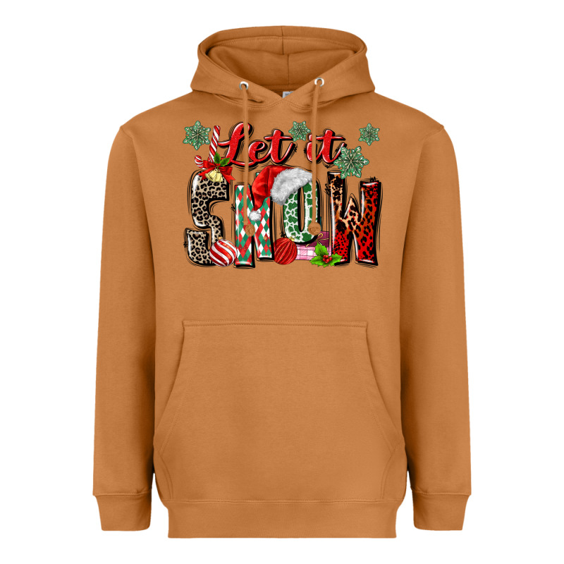 Let It Snow Heavyweight Hoodie by MaliasSmallBusiness | Teevron