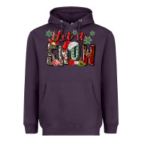 Plum let it snow Heavyweight Hoodie - MaliasSmallBusiness