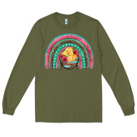 Army Green hatched egg easter chicks rainbow Long Sleeve Tee - Artiststas