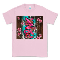Bubblegum Pink western pattern pink with floral cancer ribbon Classic Tee - AdoDesignShop