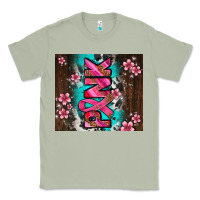 Matcha western pattern pink with floral cancer ribbon Classic Tee - AdoDesignShop