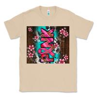 Mushroom western pattern pink with floral cancer ribbon Classic Tee - AdoDesignShop