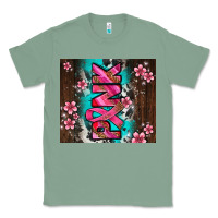 Sage western pattern pink with floral cancer ribbon Classic Tee - AdoDesignShop