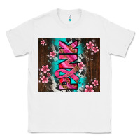 White western pattern pink with floral cancer ribbon Classic Tee - AdoDesignShop