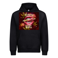 Black flower girl Urban Hoodie - TumblerDesignByShophia