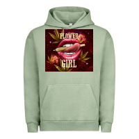 Pigment Oil Green flower girl Urban Hoodie - TumblerDesignByShophia