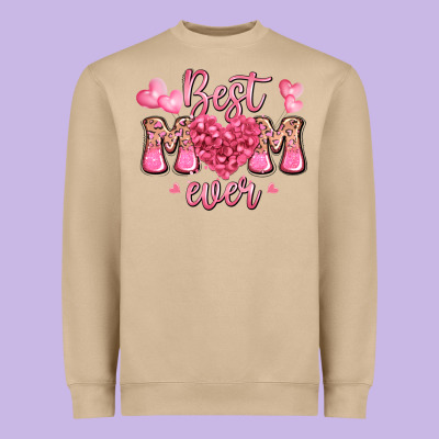 Best Mom Ever Mother's Day Heavyweight Sweatshirt Designed By Jahusdesignshop