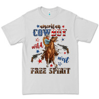 Dove Grey american cowboy wild west free spirit Premium Tee - texasbilliewilder