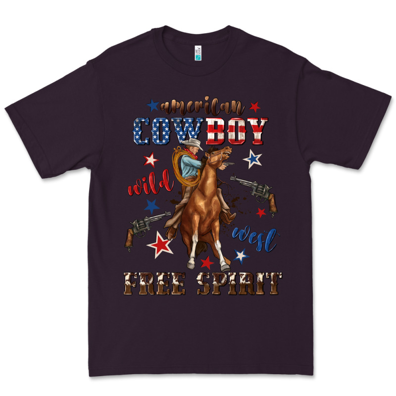 American Cowboy Wild West Free Spirit Premium Tee by texasbilliewilder | Teevron