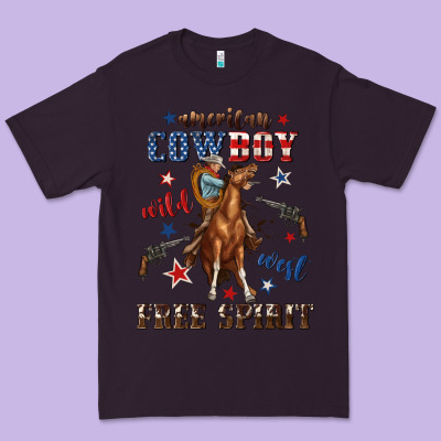 Premium Tee american cowboy wild west free spirit