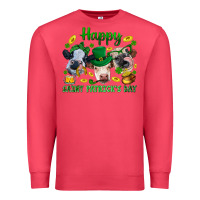 Cardinal Happy Saint Patrick'S Day With Clover Premium Sweatshirt - BundleAndBundleShop