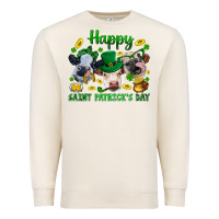 Sandshell Happy Saint Patrick'S Day With Clover Premium Sweatshirt - BundleAndBundleShop