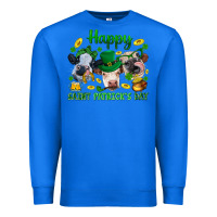 Happy Saint Patrick's Day With Clover Premium Sweatshirt | Teevron