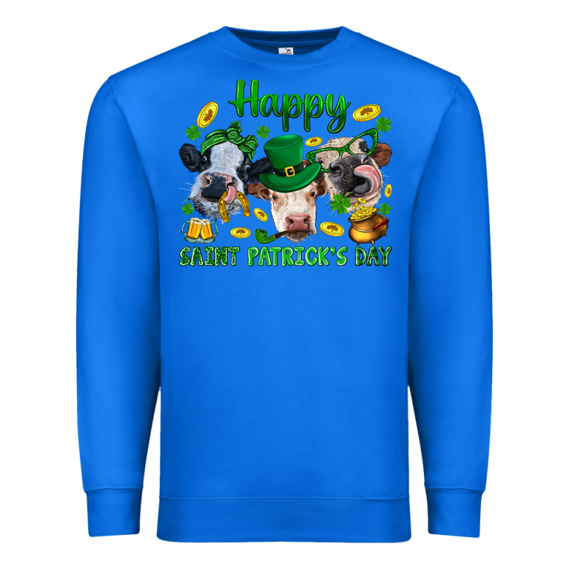 Happy Saint Patrick's Day With Clover Premium Sweatshirt by BundleAndBundleShop | Teevron