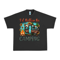 Pigment Black i'd rather be camping Urban Heavy Tee - JahusDesignShop