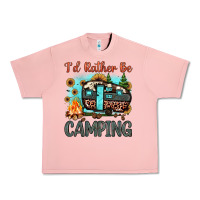 Salmon i'd rather be camping Urban Heavy Tee - JahusDesignShop