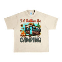 Sandshell i'd rather be camping Urban Heavy Tee - JahusDesignShop