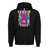 Black easter vibes peep faux sequin Zipper Hoodie - MaliasSmallBusiness