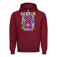 Burgundy easter vibes peep faux sequin Zipper Hoodie - MaliasSmallBusiness