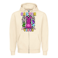 Sandshell easter vibes peep faux sequin Zipper Hoodie - MaliasSmallBusiness