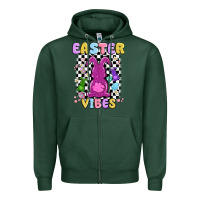Sports Green easter vibes peep faux sequin Zipper Hoodie - MaliasSmallBusiness