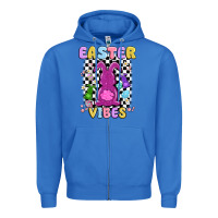 True Royal easter vibes peep faux sequin Zipper Hoodie - MaliasSmallBusiness