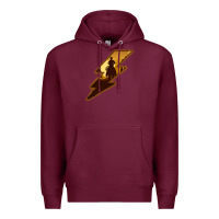 Burgundy Cowboy Sunset Lightning Premium Hoodie - Bettercallsaul