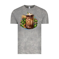 Cloud Rock sunflower coffee cup cactus Vintage Tee - JahusDesignShop