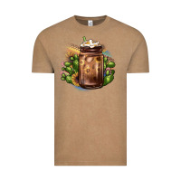 Vintage Coffee sunflower coffee cup cactus Vintage Tee - JahusDesignShop