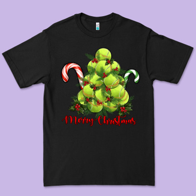 Merry Christmas Tennis Premium Tee Designed By Ranaportraitstore