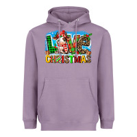 Lavender love christmas cow Heavyweight Hoodie - MaliasSmallBusiness