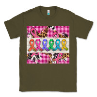 Army Green western colorfull cancer ribbon Classic Tee - AdoDesignShop