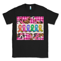 Black western colorfull cancer ribbon Classic Tee - AdoDesignShop
