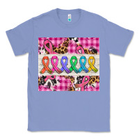 Colony Blue western colorfull cancer ribbon Classic Tee - AdoDesignShop