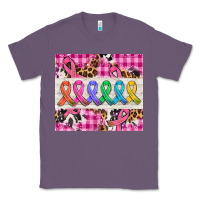 Lavender western colorfull cancer ribbon Classic Tee - AdoDesignShop