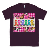 Plum western colorfull cancer ribbon Classic Tee - AdoDesignShop