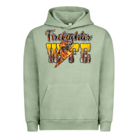 Pigment Oil Green Firefighter wife lightning bolt Urban Hoodie - HowdyJamesFarm