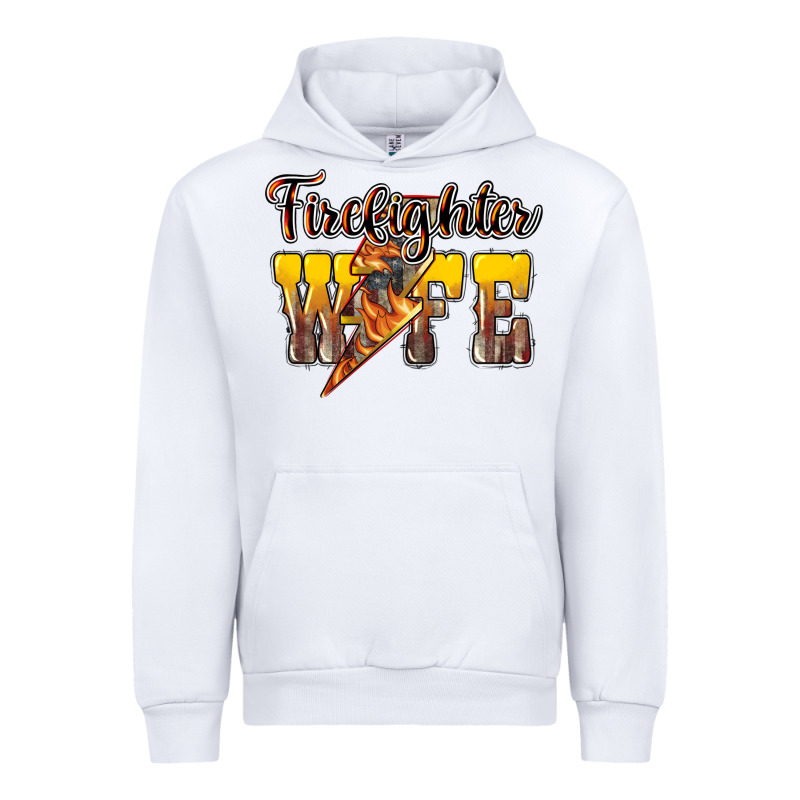 Firefighter Wife Lightning Bolt Urban Hoodie by HowdyJamesFarm | Teevron