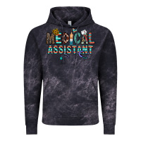 Cloud Black medical asistant Vintage Hoodie - CowhideDigitalArt