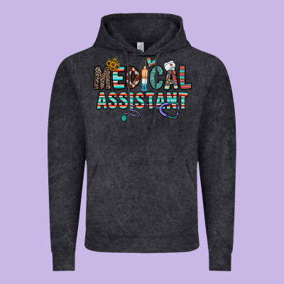 Medical Asistant Vintage Hoodie Designed By Cowhidedigitalart
