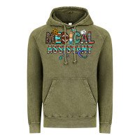 Vintage Olive medical asistant Vintage Hoodie - CowhideDigitalArt