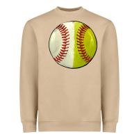 Mushroom half baseball softball Heavyweight Sweatshirt - JahusDesignShop