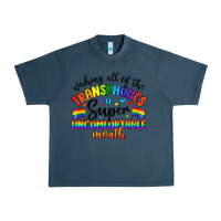 Midnight Navy wishing all of the transphobes uncomfortable month Urban Heavy Tee - Artiststas