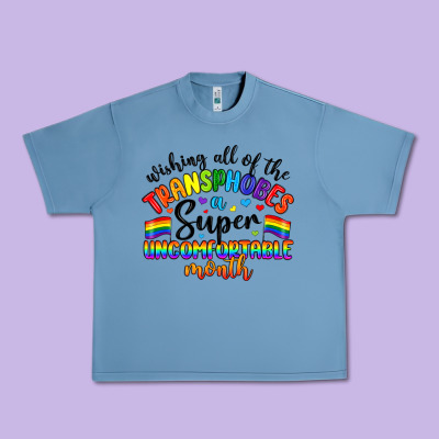 Wishing All Of The Transphobes Uncomfortable Month Urban Heavy Tee Designed By Artiststas
